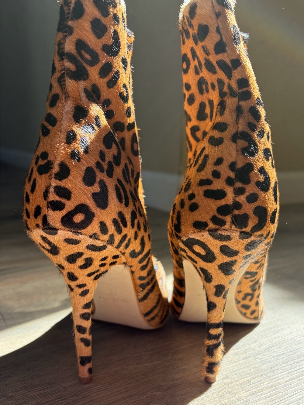 Steve Madden Tiger-Print Ankle Boots in Orange and Black - Picture 7 of 9